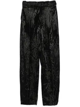Mugler: Бархатные брюки 