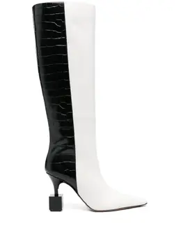 Jacquemus: Белые ботинки 