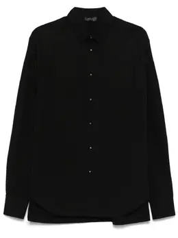 Mugler: Чёрная рубашка 