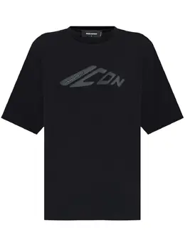 DSQUARED2: Чёрная футболка  Icon