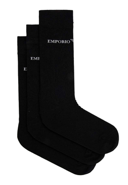 EMPORIO ARMANI Underwear: Чёрные носки 