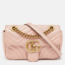 Gucci: Розовая сумка  GG Marmont