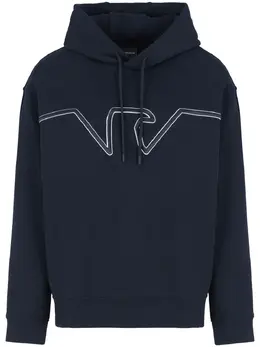 Emporio Armani: Голубая толстовка 