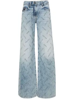 Versace Jeans Couture: Джинсы со стразами 