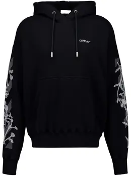 Off-White: Толстовка с растительным принтом 