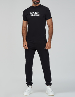 KARL LAGERFELD: Чёрная футболка 