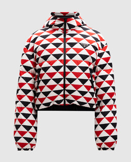 Prada: Белый пуховик 