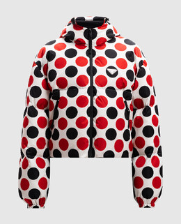 Prada: Белый пуховик 