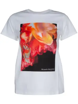 Alexander McQueen: Футболка с принтом 