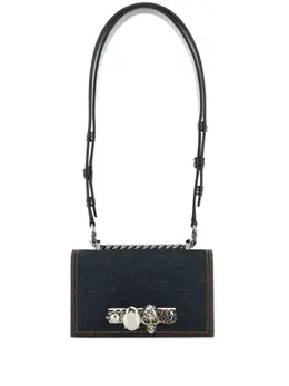 Alexander McQueen: Голубая сумка через плечо  Jewelled