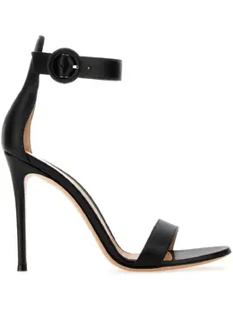 Gianvito Rossi: Чёрные сандалии  Portofino