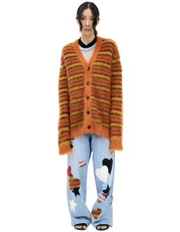 Marni: Оранжевый кардиган 