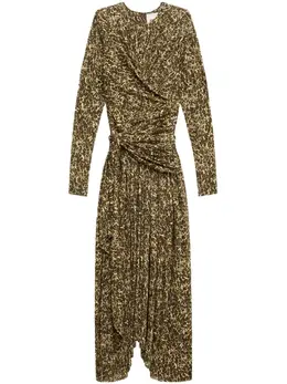 ISABEL MARANT: Коричневое платье 