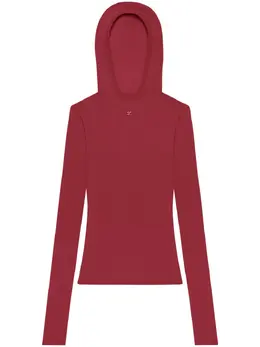 Courrèges: Топ с капюшоном 