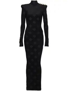 Balmain: Длинное платье 