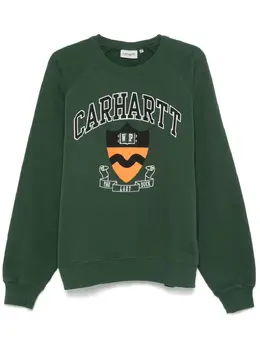 Carhartt WIP: Зелёный свитшот 