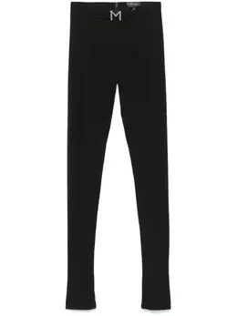 Mugler: Чёрные брюки 