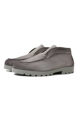 Santoni: Серые ботинки 