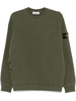 Stone Island: Зелёный свитер  Compass