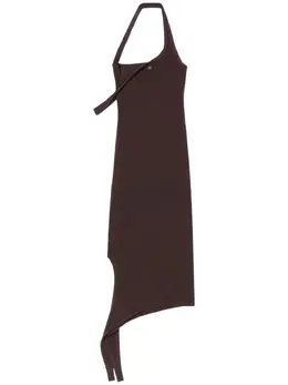 Courrèges: Коричневое платье 