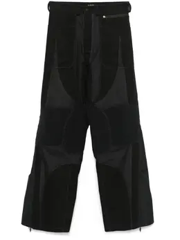 Mugler: Чёрные брюки 