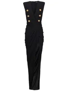 Balmain: Длинное платье 