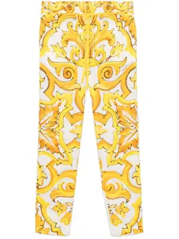 Dolce & Gabbana: Брюки  Majolica с принтом