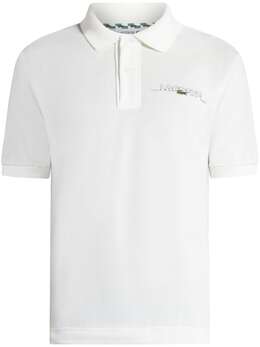 Lacoste: Белое поло 