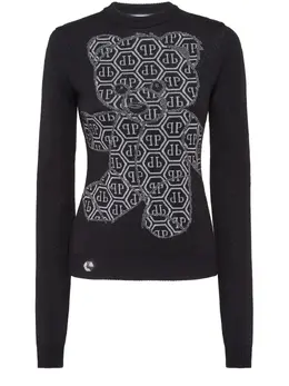Philipp Plein: Чёрный свитер 