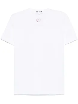 Comme Des Garçons Play: Белая футболка  Heart