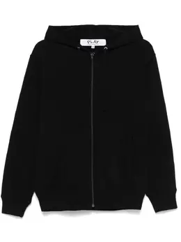 Comme Des Garçons Play: Чёрная толстовка  Heart