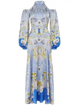 Temperley London: Платье с принтом 