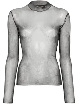 Mugler: Прозрачный свитер 
