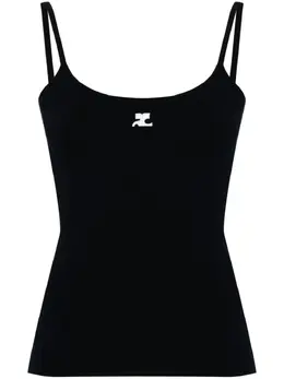 Courrèges: Синяя майка 