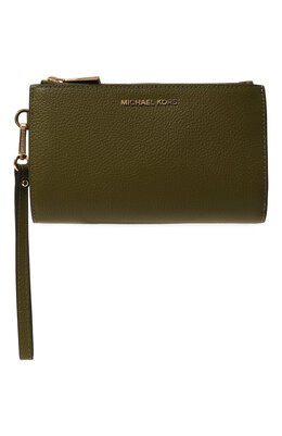 MICHAEL Michael Kors: Кошелёк цвета хаки 