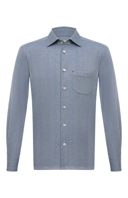 Kiton: Синяя рубашка 