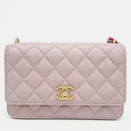 Chanel: Фиолетовая сумка через плечо 