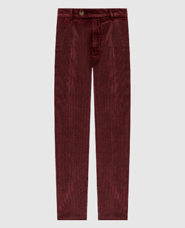 Brunello Cucinelli: Бордовые брюки 