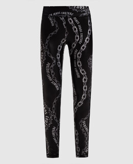 Versace Jeans Couture: Чорні легінси 