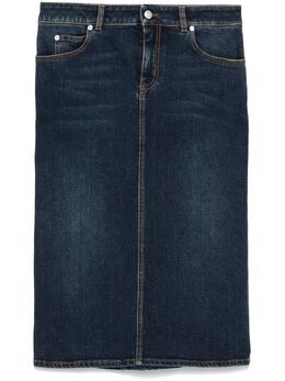 Alexander McQueen: Джинсовая юбка 