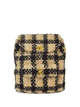 CHANEL Pre-Owned: Чёрный рюкзак 