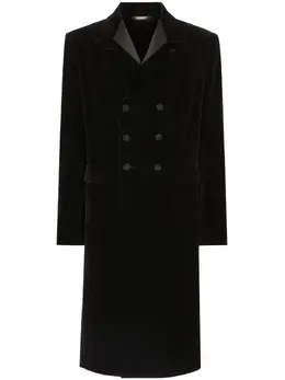 Dolce & Gabbana: Бархатное пальто  Velvet