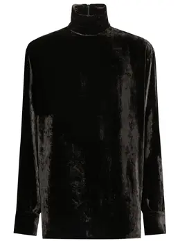 Dolce & Gabbana: Бархатная рубашка  Velvet