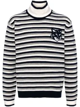 Maison Kitsuné: Свитер в полоску 