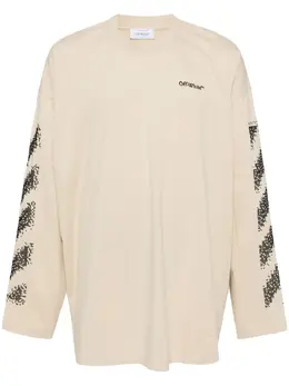 Off-White: Футболка с длинным рукавом 