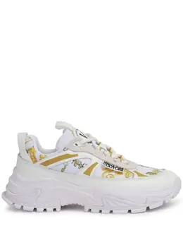 Versace Jeans Couture: Белые кроссовки 