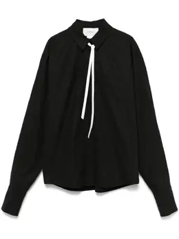 Sportmax: Чёрная рубашка 