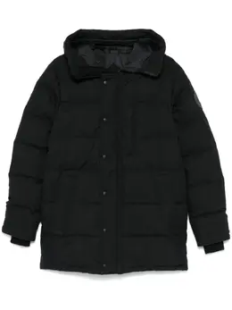 Canada Goose: Чёрный пуховик  Carson