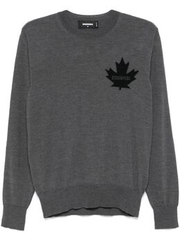 DSQUARED2: Свитер  D2 Leaf из шерсти