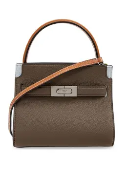 Tory Burch: Коричневая сумка через плечо  Lee Radziwill